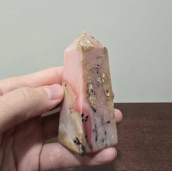 Pink Opal Crystal Tower - Picture 3 of 5